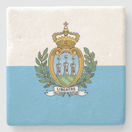 サンマリノ国旗 ストーンコースター