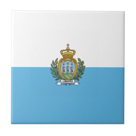 サンマリノ国旗 タイル (正面)