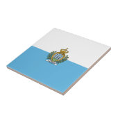 サンマリノ国旗 タイル (側面)