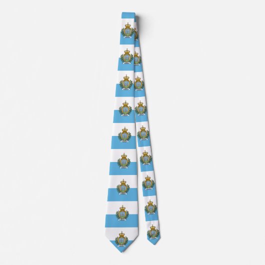 サンマリノ国旗 ネクタイ (正面)