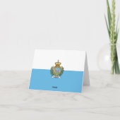 サンマリノ国旗 ノートカード (裏面)