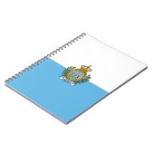 サンマリノ国旗 ノートブック (左側)