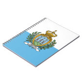 サンマリノ国旗 ノートブック (左側)