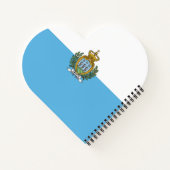 サンマリノ国旗 ノートブック (裏面)