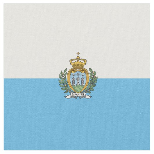 サンマリノ国旗 ファブリック (クローズアップ)