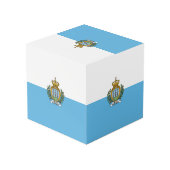 サンマリノ国旗 フォトキューブ (裏面アングル)