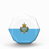 サンマリノ国旗 フォトブロック (正面)