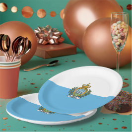 サンマリノ国旗 ペーパープレート