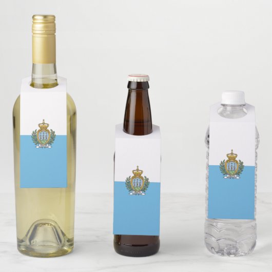 サンマリノ国旗 ボトルネックタグ (インサイチュ)