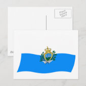 サンマリノ国旗 ポストカード (正面/裏面)