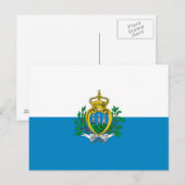 サンマリノ国旗 ポストカード (正面/裏面)