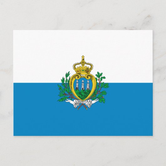 サンマリノ国旗 ポストカード (正面)