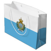サンマリノ国旗 ラージペーパーバッグ (裏面アングル)
