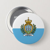 サンマリノ国旗 缶バッジ (正面&裏面)