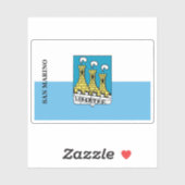 サンマリノ市国旗 シール (シート)