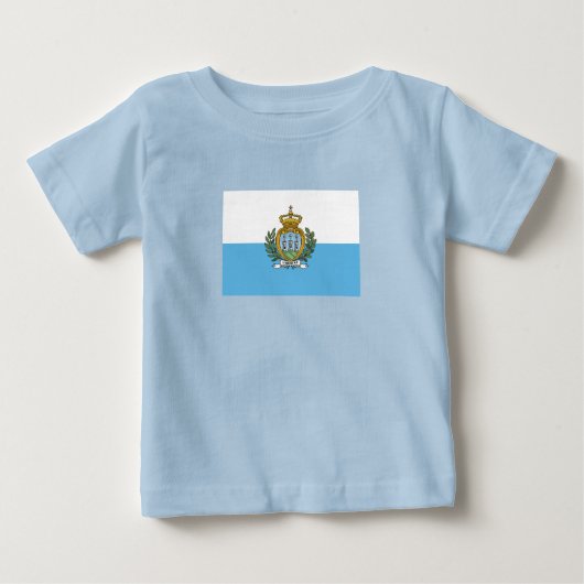 サンマリノ旗 ベビーTシャツ (正面)