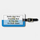 サンマリノ簡単ID個人用フラグ ラゲッジタグ (正面横)