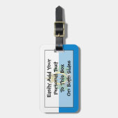 サンマリノ簡単ID個人用フラグ ラゲッジタグ (正面縦)