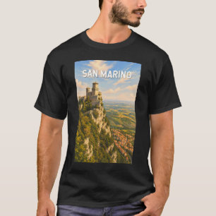 サンマリノ イラスト 旅行 アート ヴィンテージ Tシャツ