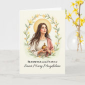 サンマリマグダレネフィーダデイ恵みリース カード (黄色い花)