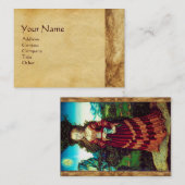 サンマリマグダレネ,アンティーク羊皮紙 名刺 (正面/裏面)