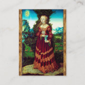 サンマリマグダレネ,アンティーク羊皮紙 名刺 (裏面)