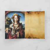 サンマリマグダレネ,ブラウンパーチメント シーズンカード (内部)