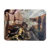 サンマルコの体はジャコポティントーレによってヴェネツィアにもたらされた マグネット (横)