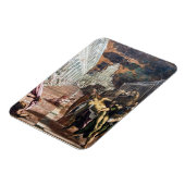 サンマルコの体はジャコポティントーレによってヴェネツィアにもたらされた マグネット (左側)