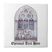 サンマルコウィングライオンステンドグラスウィンドウ タイル (正面)