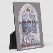 サンマルコ翼ライオンのステンドグラス窓 フォトプラーク (側面)