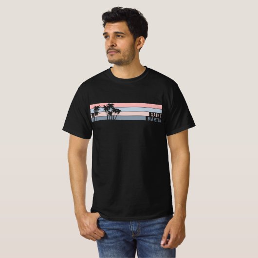 サンマルタンサンマルテン島 Tシャツ (正面フル)