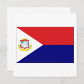 サンマルタン国旗 招待状 (正面/裏面)