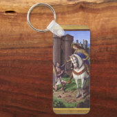 サンマルタン・オブ・トゥーズはマントを二つに切った キーホルダー (正面)