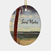 サンマルタンST.マーテンウォーターカラーアート セラミックオーナメント (右)