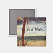 サンマルタンST.マーテンウォーターカラーアート マグネット (正面/裏面)