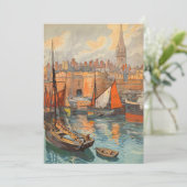 サンマロ,フランス,ヴィンテージ旅行ポスターアート (スタンド正面)