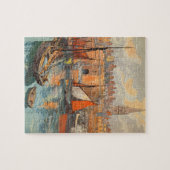 サンマロ，フランス，ヴィンテージ旅行ポスターアート ジグソーパズル (横)