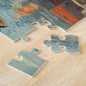 サンマロ，フランス，ヴィンテージ旅行ポスターアート ジグソーパズル (側面)