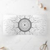 サンマンダラ1 三つ折りクリスマスカード (内部)