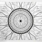 サンマンダラ1 三つ折りクリスマスカード (内部中)