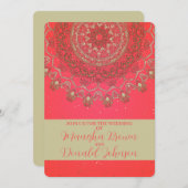 サンマンダラ – 結婚式招待状カード 招待状 (正面/裏面)