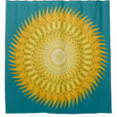 サンマンダラ（黄色） シャワーカーテン (正面)