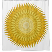 サンマンダラ（黄色） シャワーカーテン (正面)