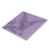 サンマークの翼のあるライオンのシンボル タイル (側面)