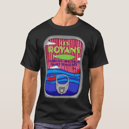 サンマ缶 レ・ロイヤン Tシャツ (正面)