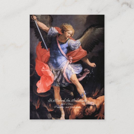 サンミカエル大天使と祈りの言葉 エンクロージャーカード (正面)