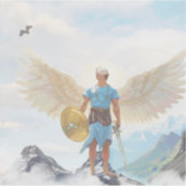 サンミカエル大天使の保護長方形 シール (正面)