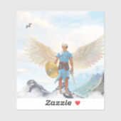 サンミカエル大天使の保護長方形 シール (シート)