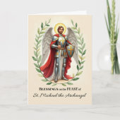 サンミカエル大天使の祭日恵み カード (正面)
